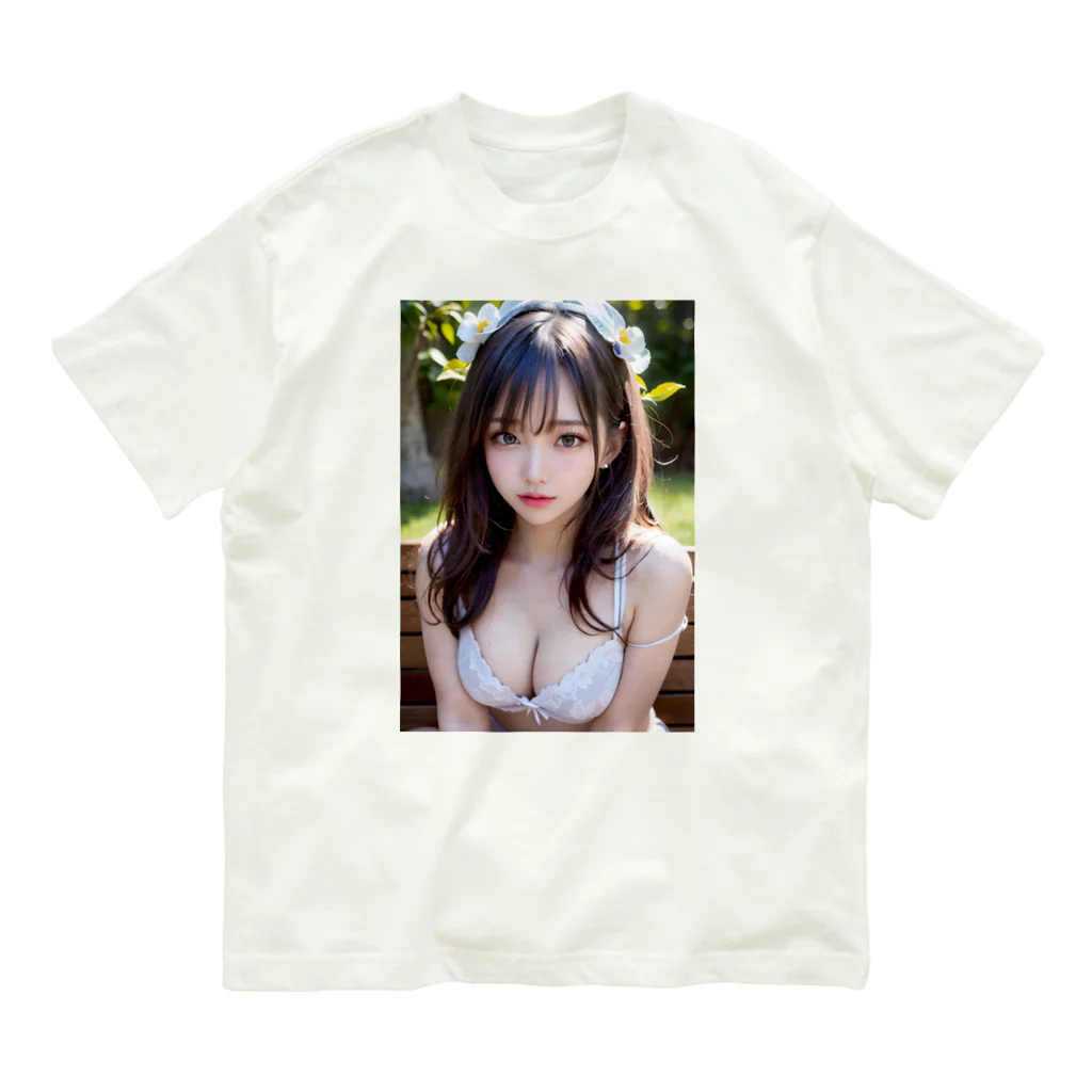 Ai-factoryのAi Dream 巨乳アジア人 オーガニックコットンTシャツ