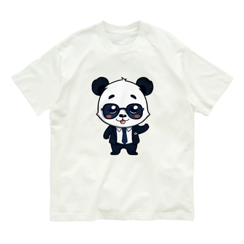安田亜村 バックヤードの安田亜村パンダスキン Organic Cotton T-Shirt