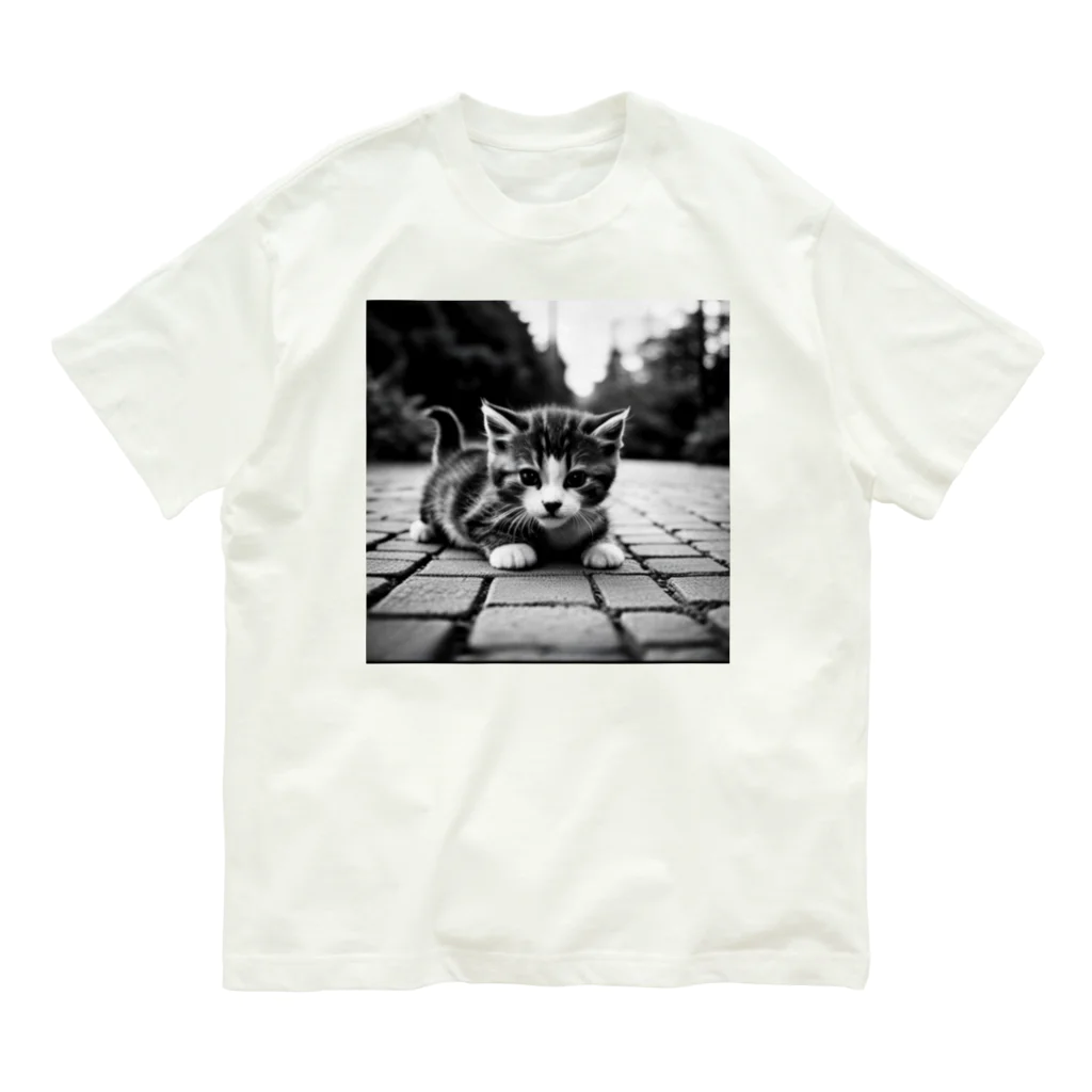 cat-parkのこんにちは Organic Cotton T-Shirt