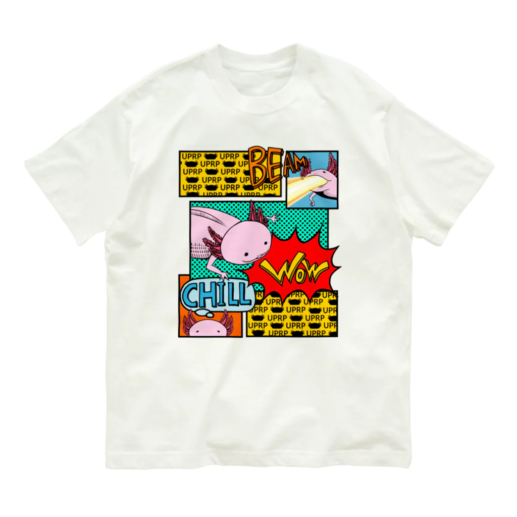 めいぷる工房メキシコサラマンダー支店のアメコミ風サラマンダー Organic Cotton T-Shirt