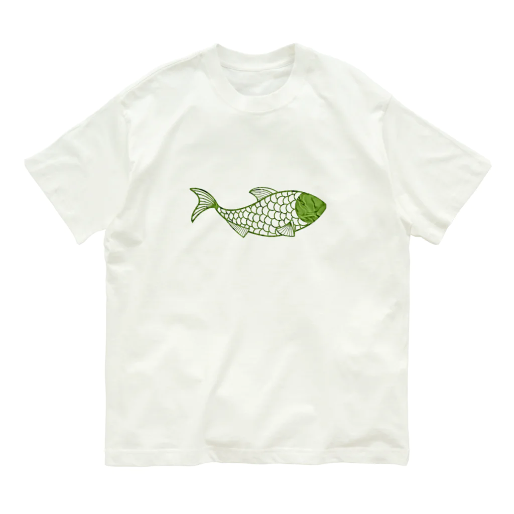 mumusの魚　green Organic Cotton T-Shirt
