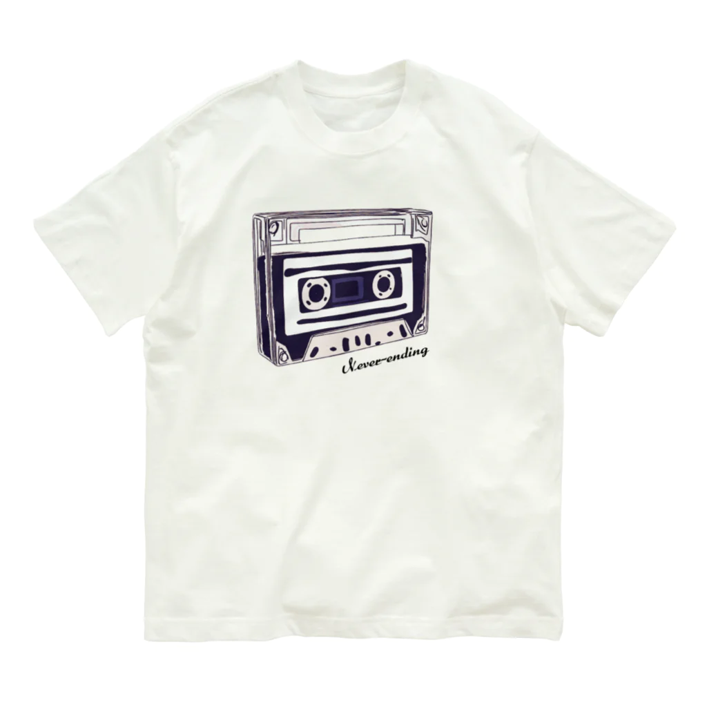 Never-Ending MUSICのインディーズディストロ「Never-Ending MUSIC」グッズ オーガニックコットンTシャツ