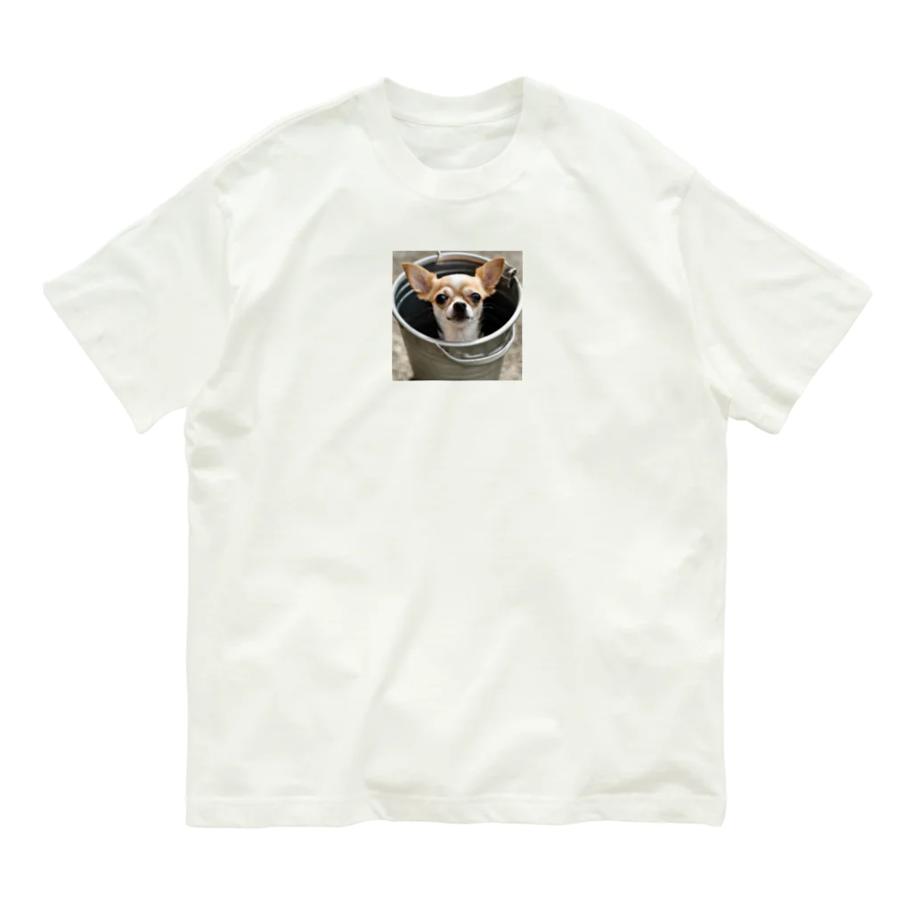 xdaのバケツに入ったチワワ Organic Cotton T-Shirt