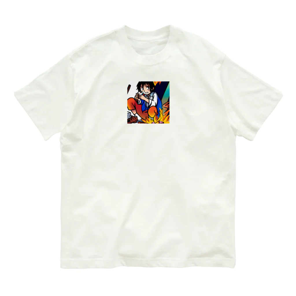 Ryuu_0925のキュートなキャラクターたちの冒険 Organic Cotton T-Shirt