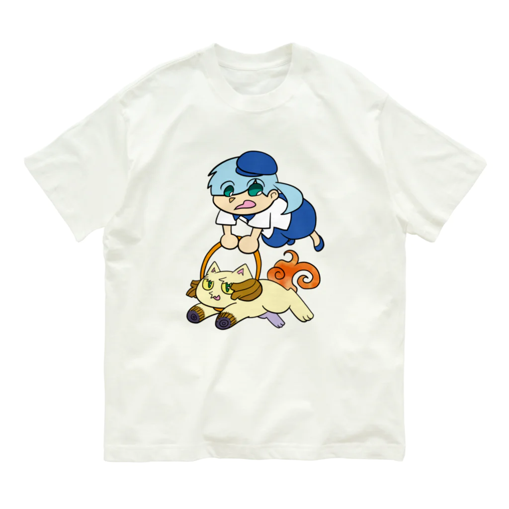 Animaru639のThe Land of Cats-002 Organic Cotton T-Shirt