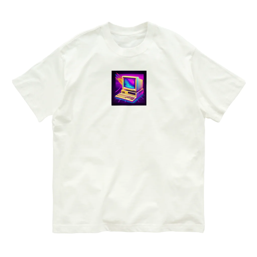 ワンダーワールド・ワンストップの90年代のコンピューター Organic Cotton T-Shirt