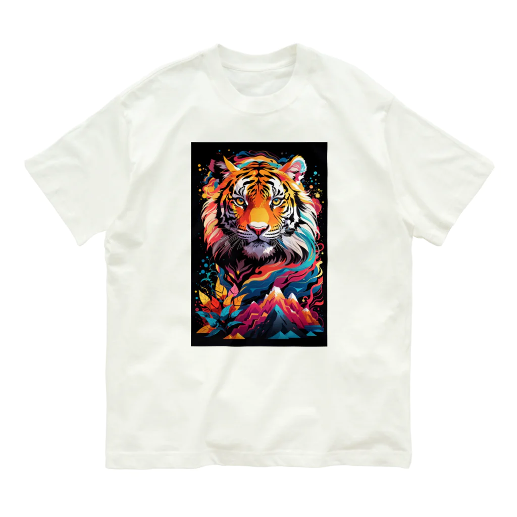 LEONのVivid-Tiger（ビビッド‐タイガー） オーガニックコットンTシャツ