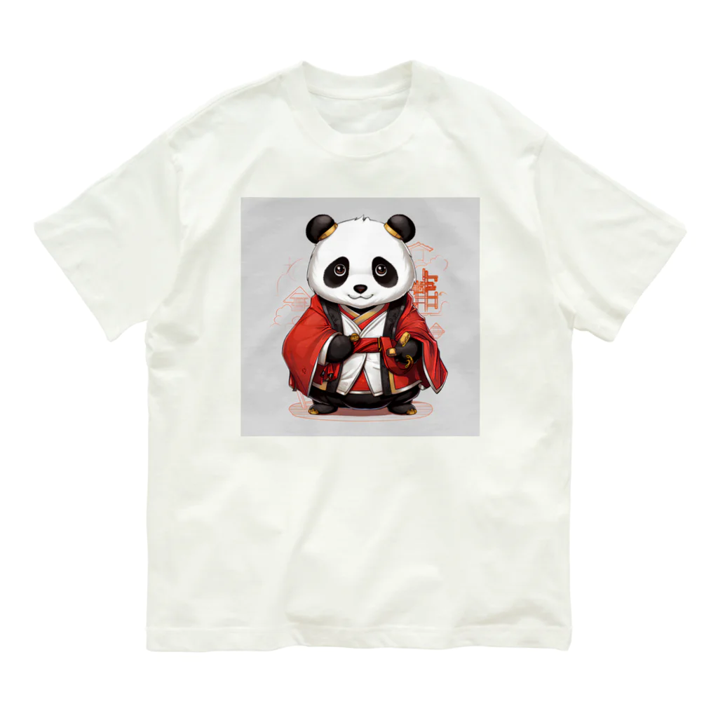 sh8の和パンダ Organic Cotton T-Shirt