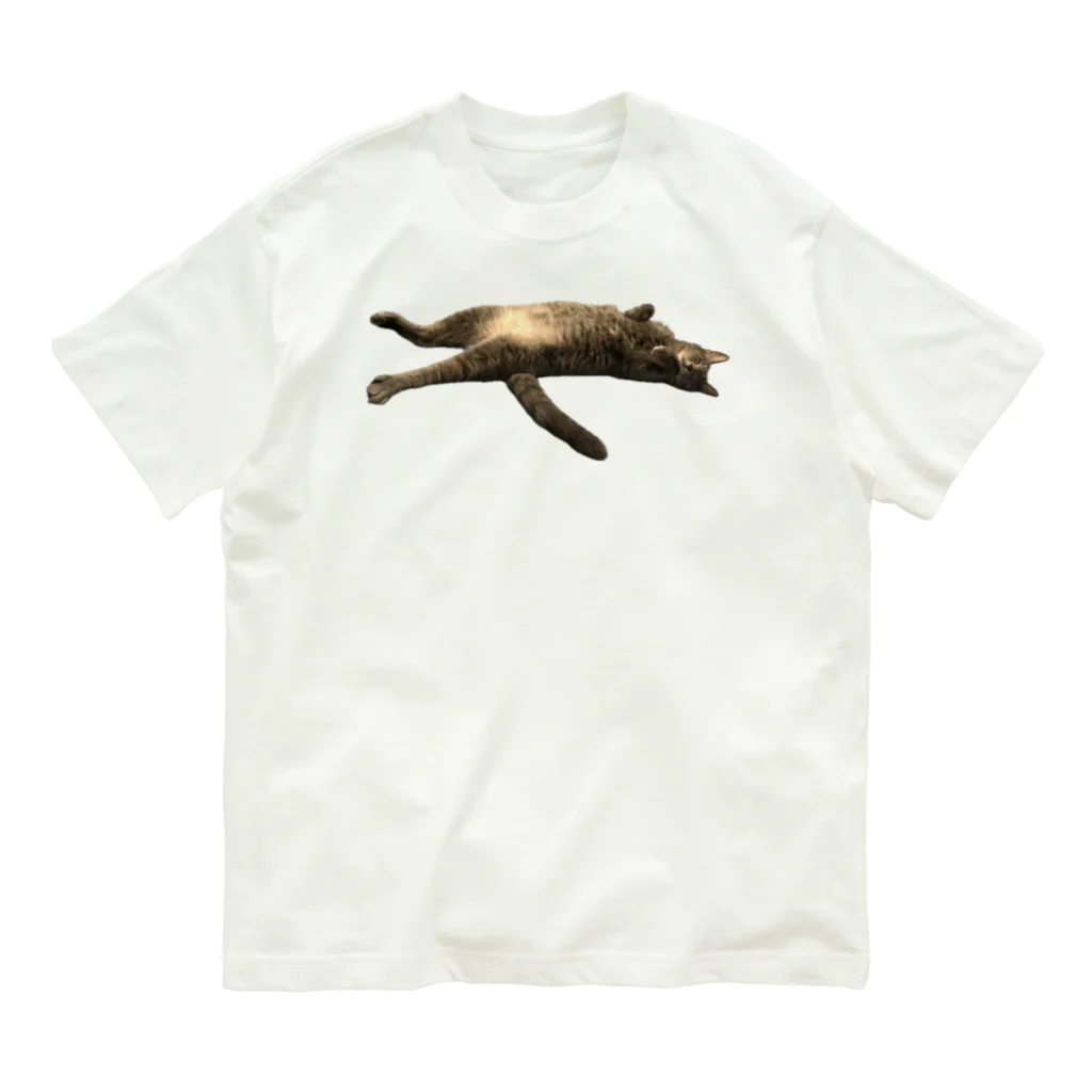 グレージュ猫ロッタン🐈‍⬛のお昼寝ロッタン Organic Cotton T-Shirt