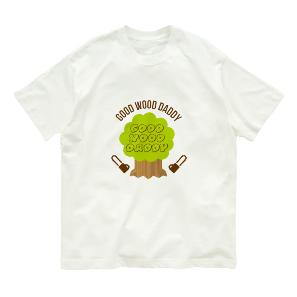 GoodWoodDaddyのGoodWoodDaddy　フルカラーロゴ オーガニックコットンTシャツ