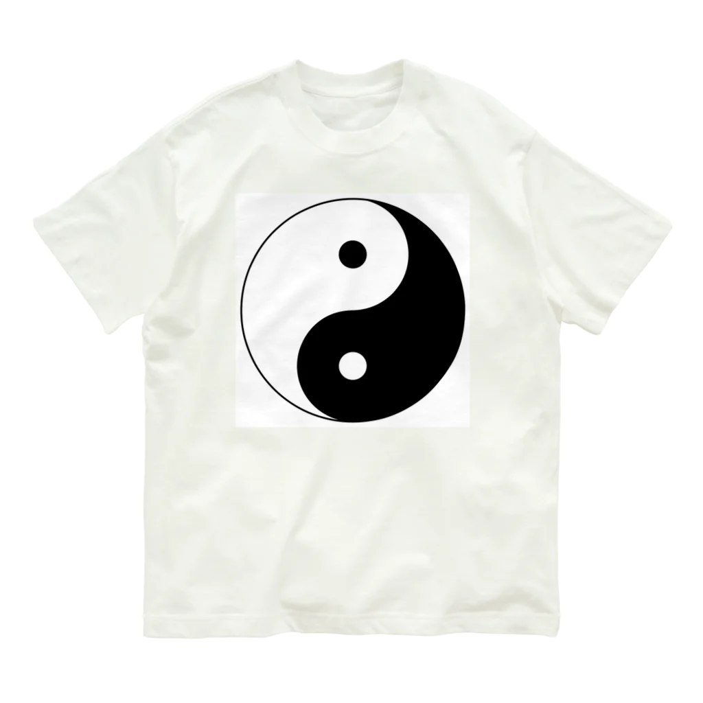 Jun-SUZURIの太極図です。 オーガニックコットンTシャツ