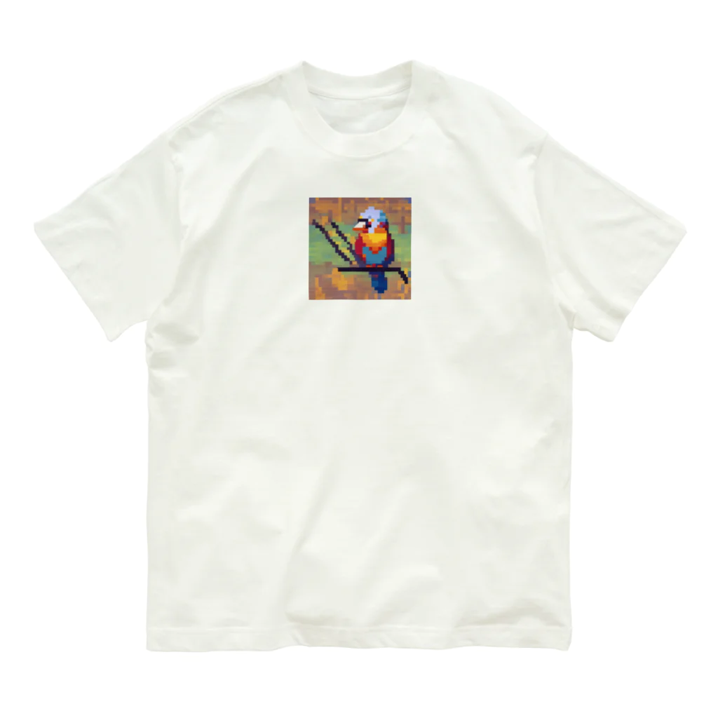 LOVEの幸運の鳥 オーガニックコットンTシャツ