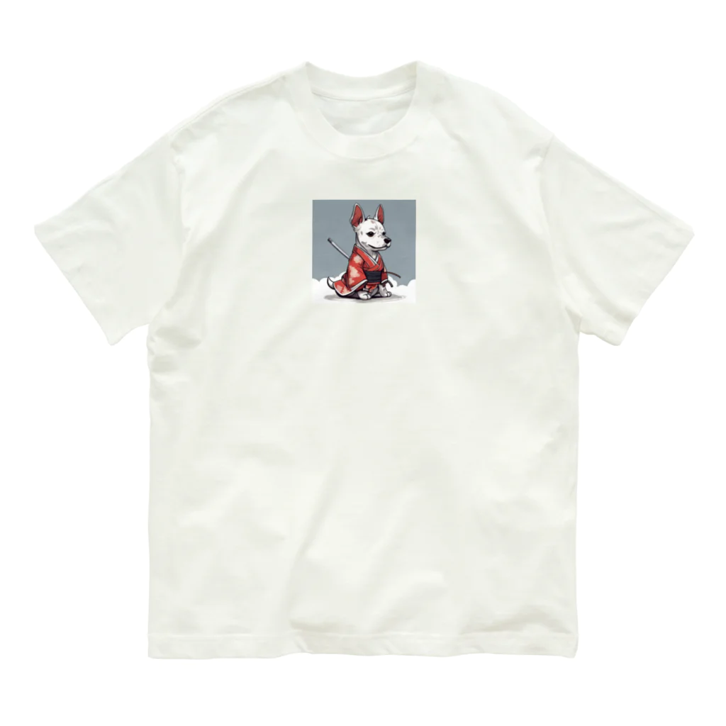 samurai-isのサムライドッグ オーガニックコットンTシャツ