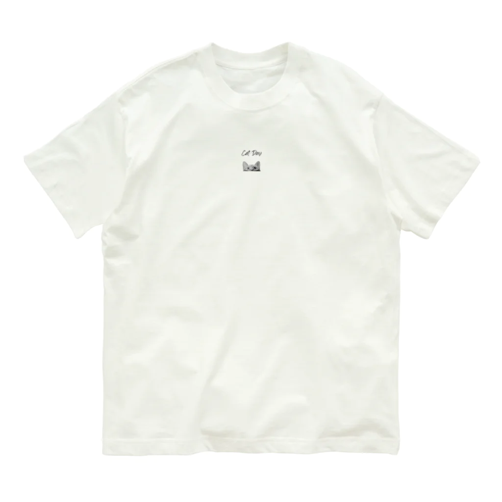 TAIYO 猫好きのCatday Organic Cotton T-Shirt