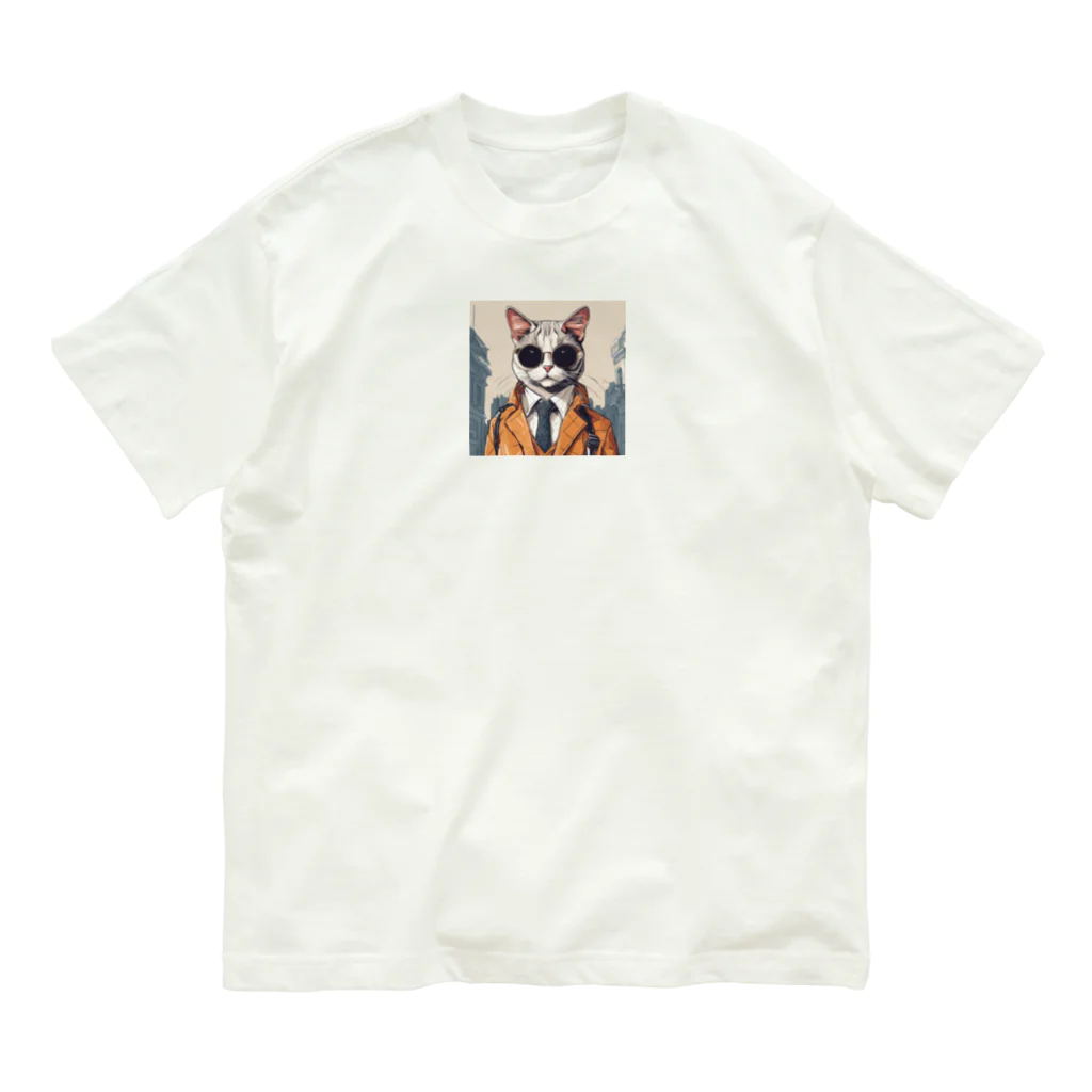 おしゃれな動物のおしゃれな猫 Organic Cotton T-Shirt