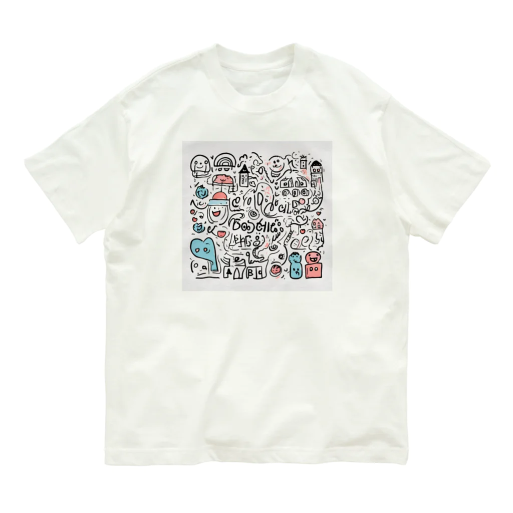 HI_MA_RIの子供の世界 オーガニックコットンTシャツ