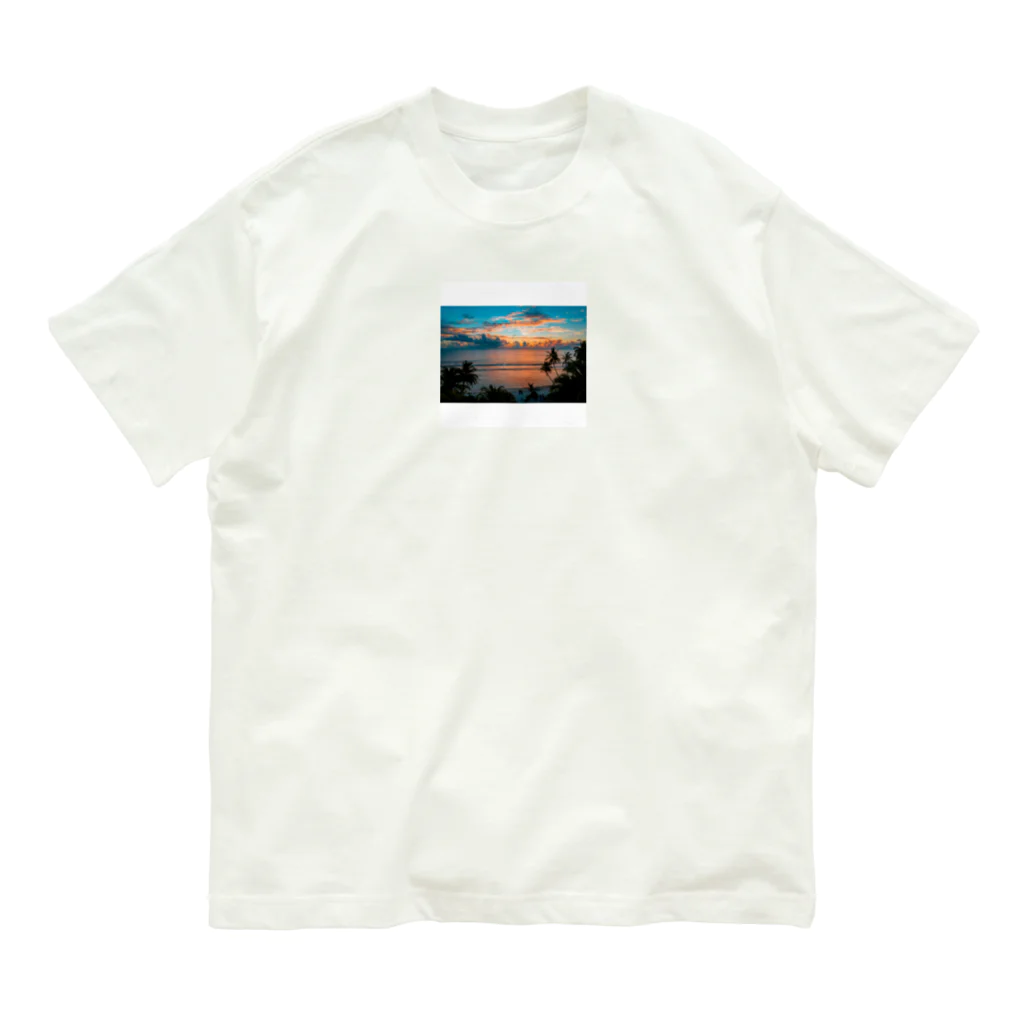 KSK SHOPの海と夕陽のコントラスト Organic Cotton T-Shirt