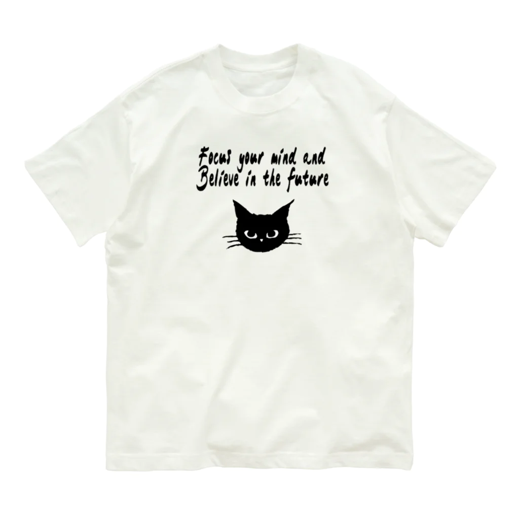 kodou3のネコ修正版 オーガニックコットンTシャツ