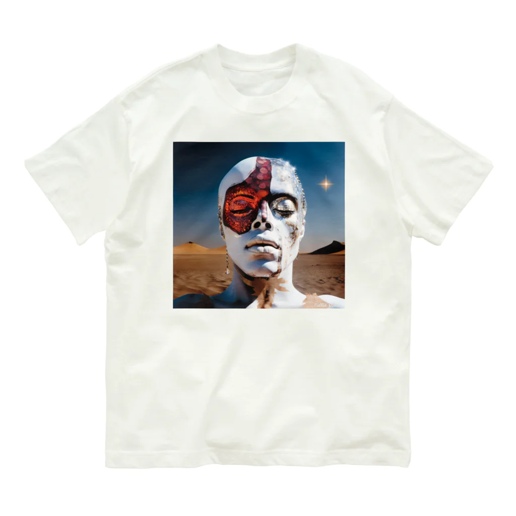 Colin.donutの砂漠の砂時計守: Desert Sandglass Guardian Organic Cotton T-Shirt