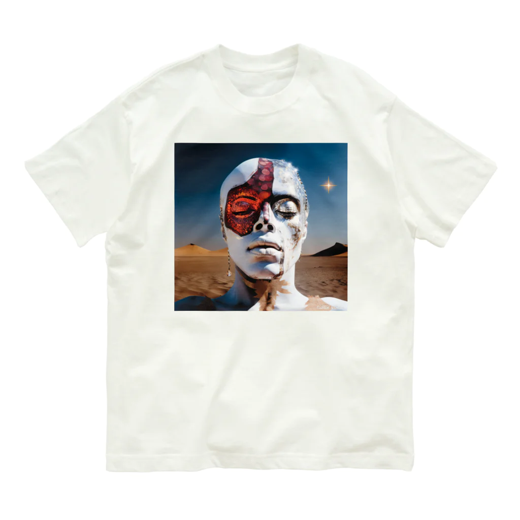 Colin.donutの砂漠の砂時計守: Desert Sandglass Guardian オーガニックコットンTシャツ