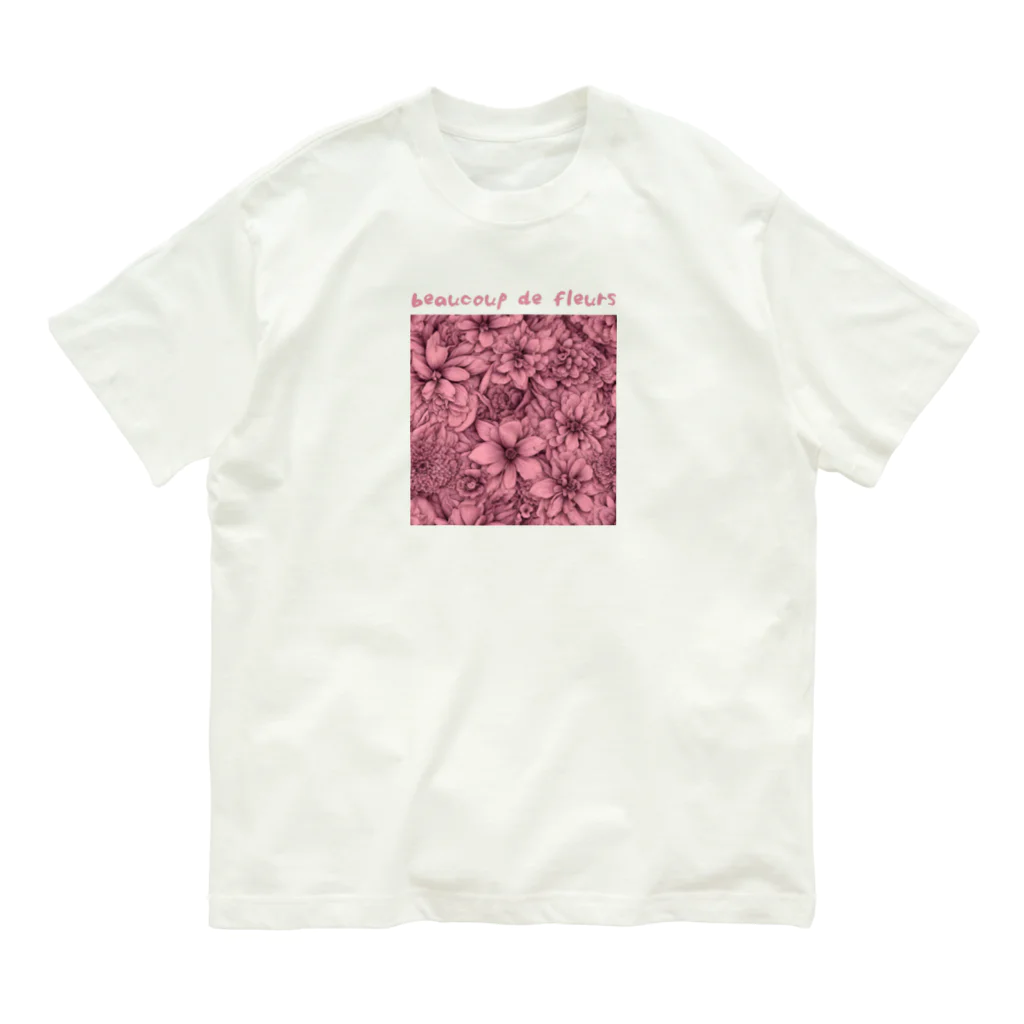 kazu_gのサクラ色の花園 オーガニックコットンTシャツ