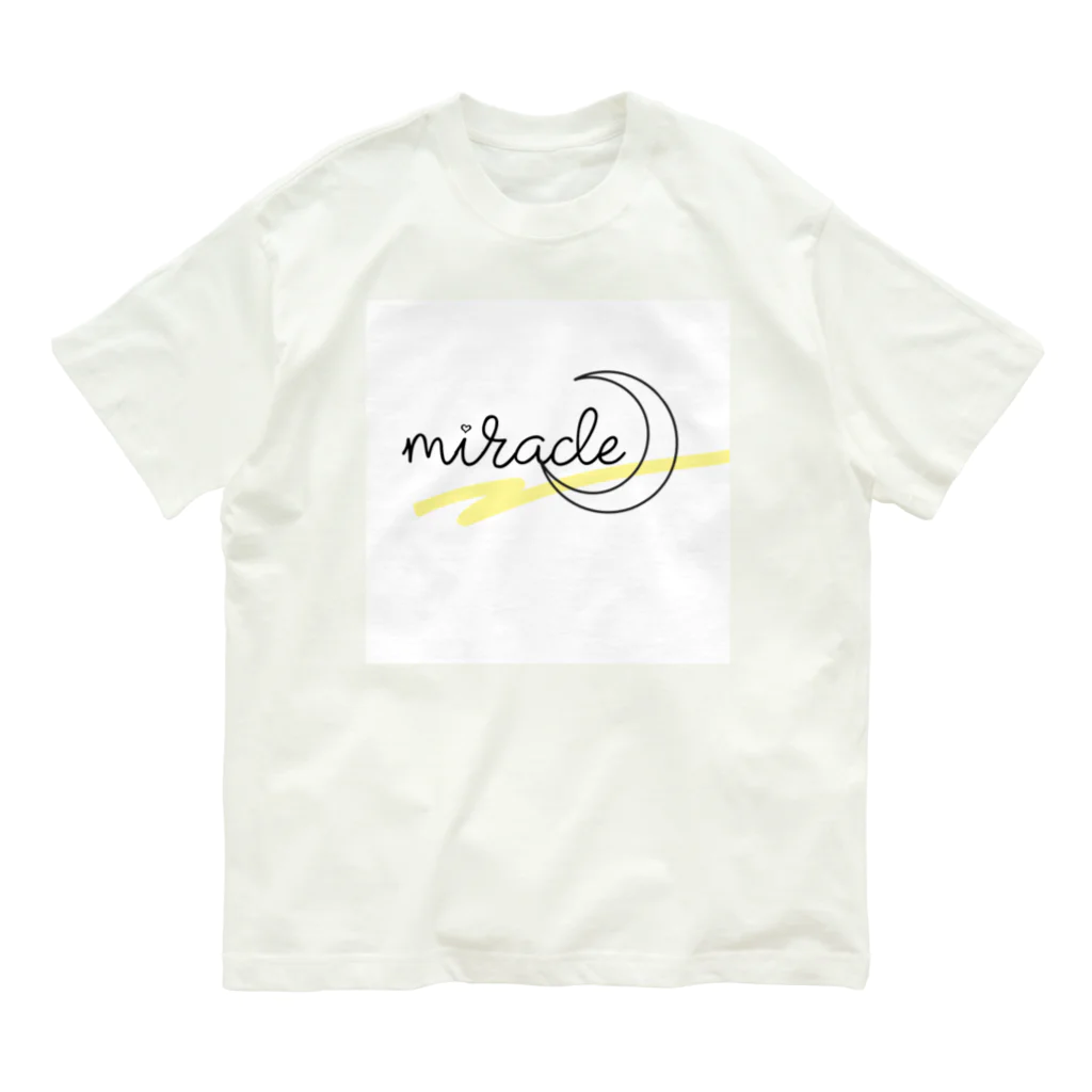  MIRACLE MOONのmiracle☾ オーガニックコットンTシャツ