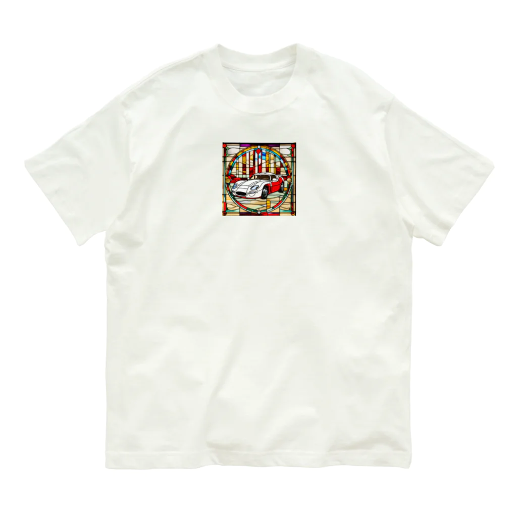 mofu mofu309のポルシェ見えへん Organic Cotton T-Shirt