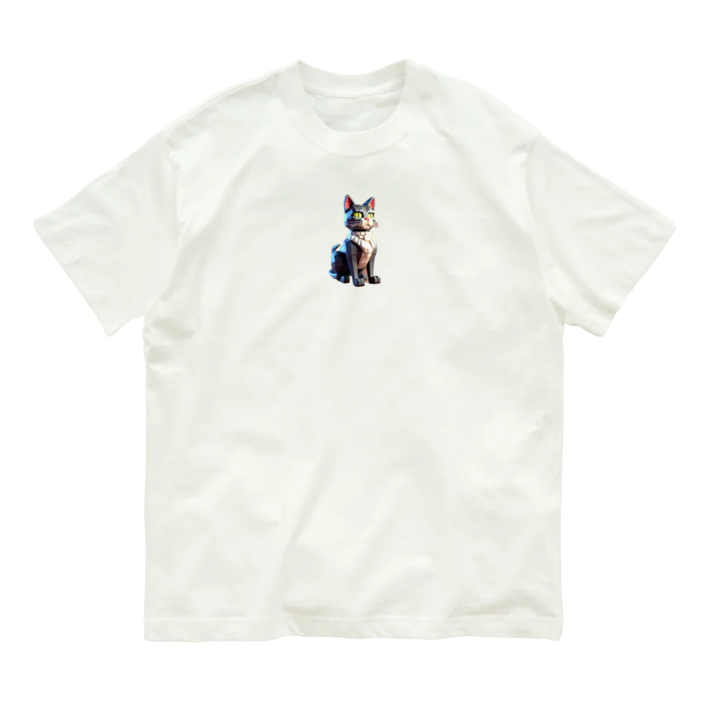 どどめの3D猫 Organic Cotton T-Shirt