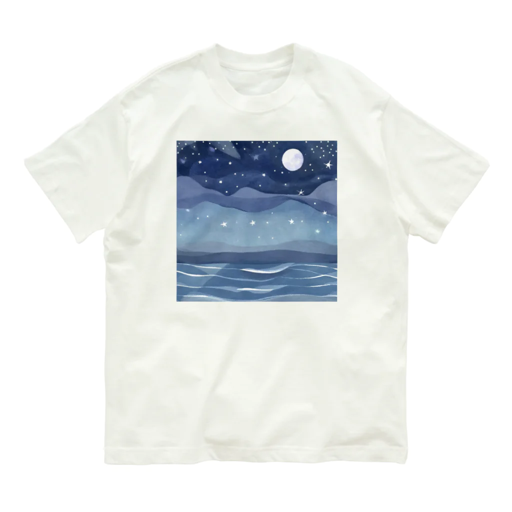 kgymの星空の夜 オーガニックコットンTシャツ