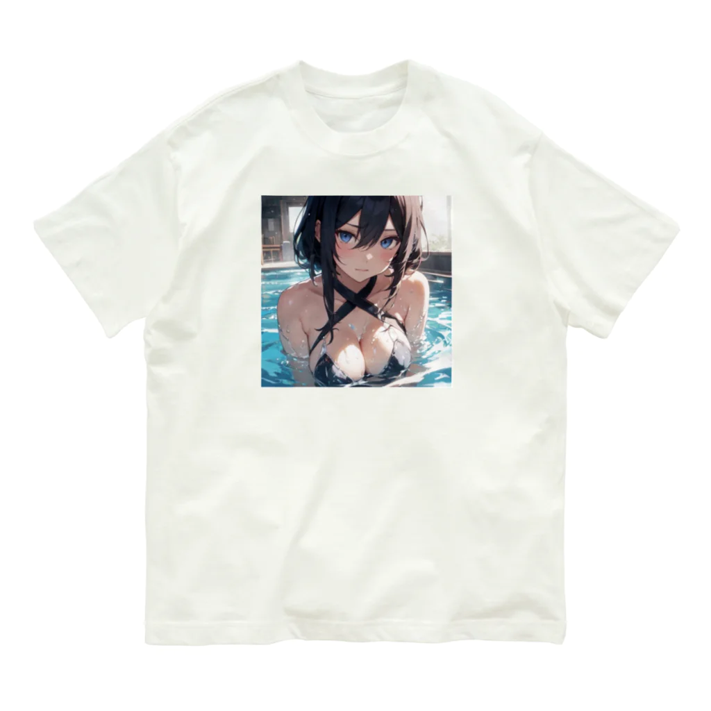 neko_28のセクシー水着のお姉さん1 オーガニックコットンTシャツ