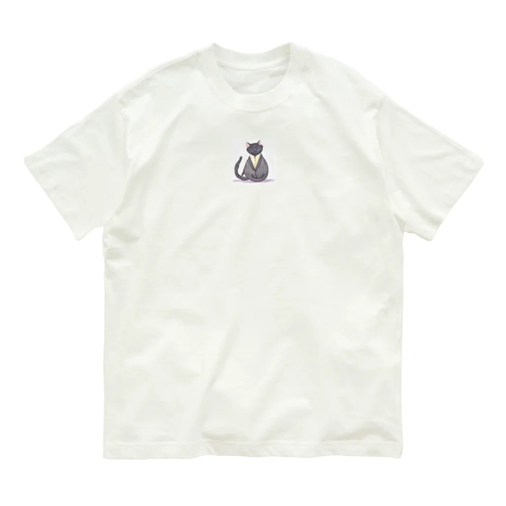 kgymのスーツ猫 Organic Cotton T-Shirt