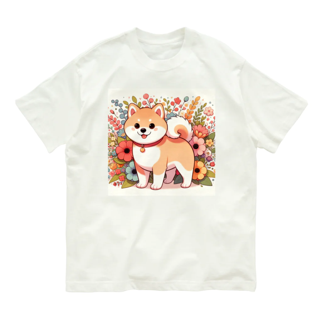 uyuyoshieの可愛い柴犬 Organic Cotton T-Shirt