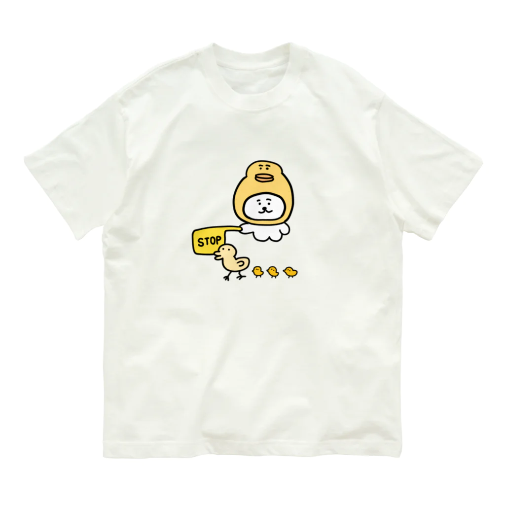 けちゃっぷごはんのお店の見守るねこ Organic Cotton T-Shirt