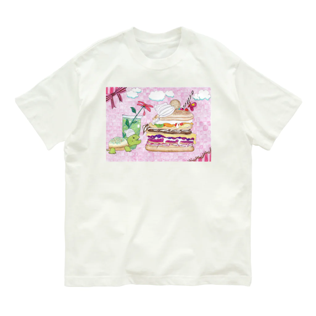 つぎのかめろんぱんけーき Organic Cotton T-Shirt