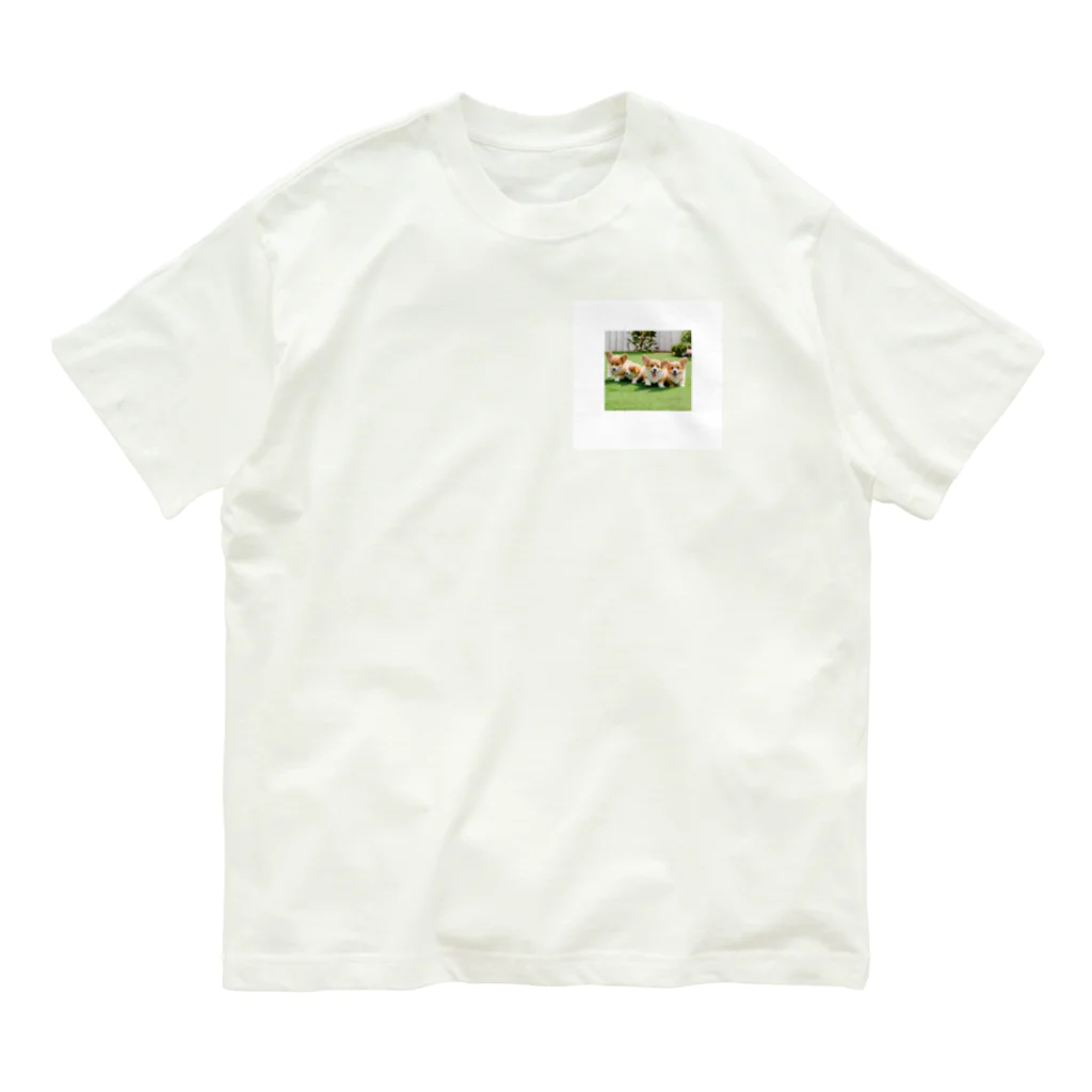 H.I77のコーギー！ Organic Cotton T-Shirt