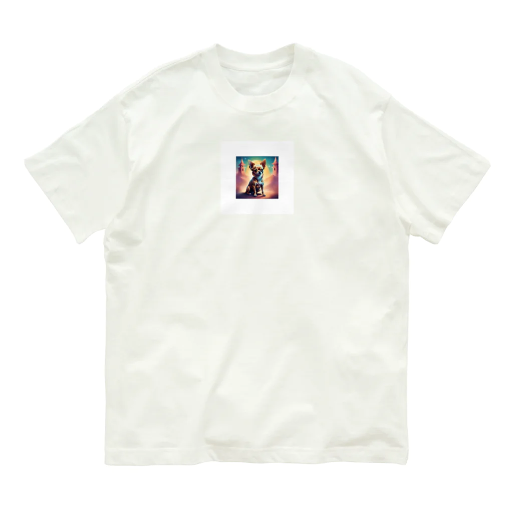 SENTIA4493の黄昏れチワワ Organic Cotton T-Shirt