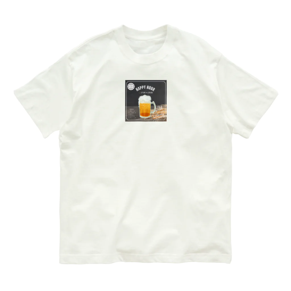 KSK SHOPのBEER-ビール オーガニックコットンTシャツ