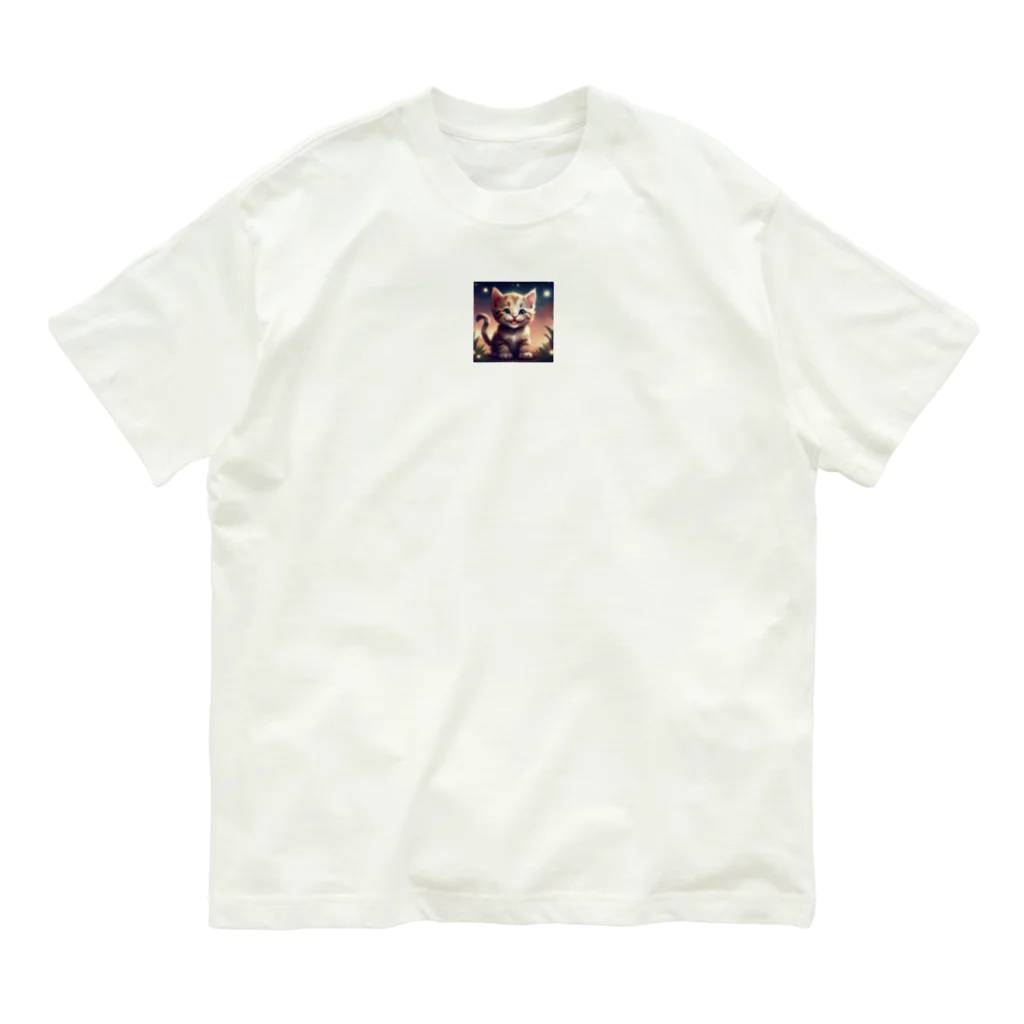 オタカラ館の笑顔の子猫グッズ Organic Cotton T-Shirt