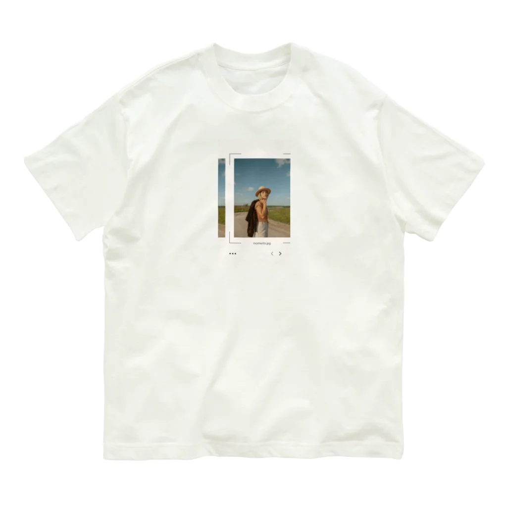 popo60のポラロイド写真 オーガニックコットンTシャツ