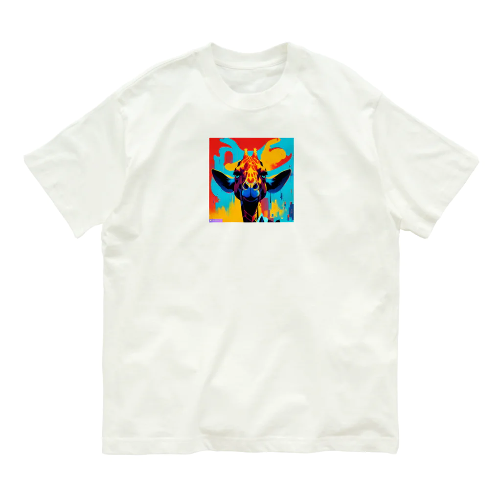 tomo0404の怒れるキリン Organic Cotton T-Shirt