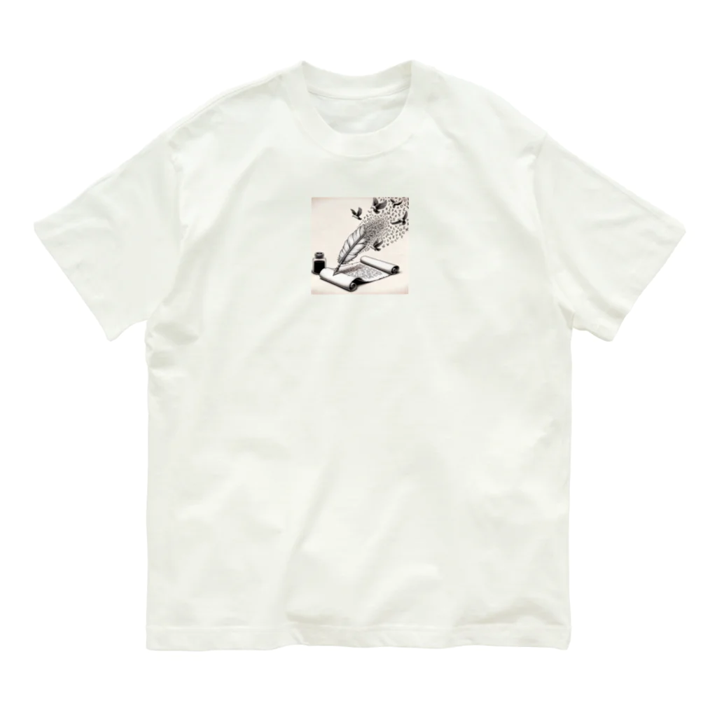 ko-horizodonのこぼれるアイデア Organic Cotton T-Shirt