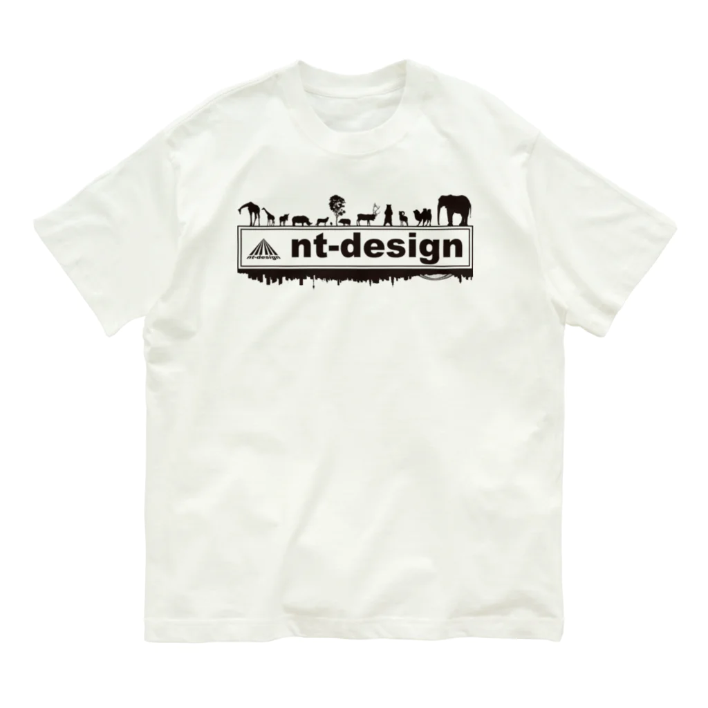 nt-designの『nt-design』ロゴ オーガニックコットンTシャツ