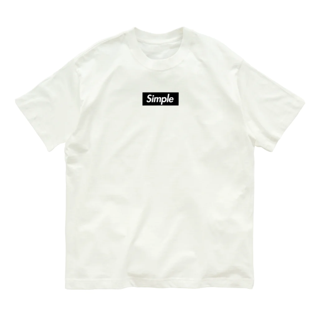 おもしろいTシャツ屋さんのsimple　シンプル Organic Cotton T-Shirt