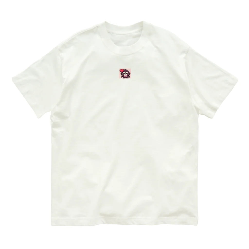 ごりら@ネットビジネスアドバイザーのバリかわいいゴリラくん Organic Cotton T-Shirt