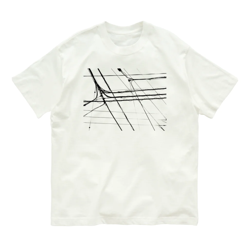 福 紀心 の 作品グッズの電線1 Organic Cotton T-Shirt