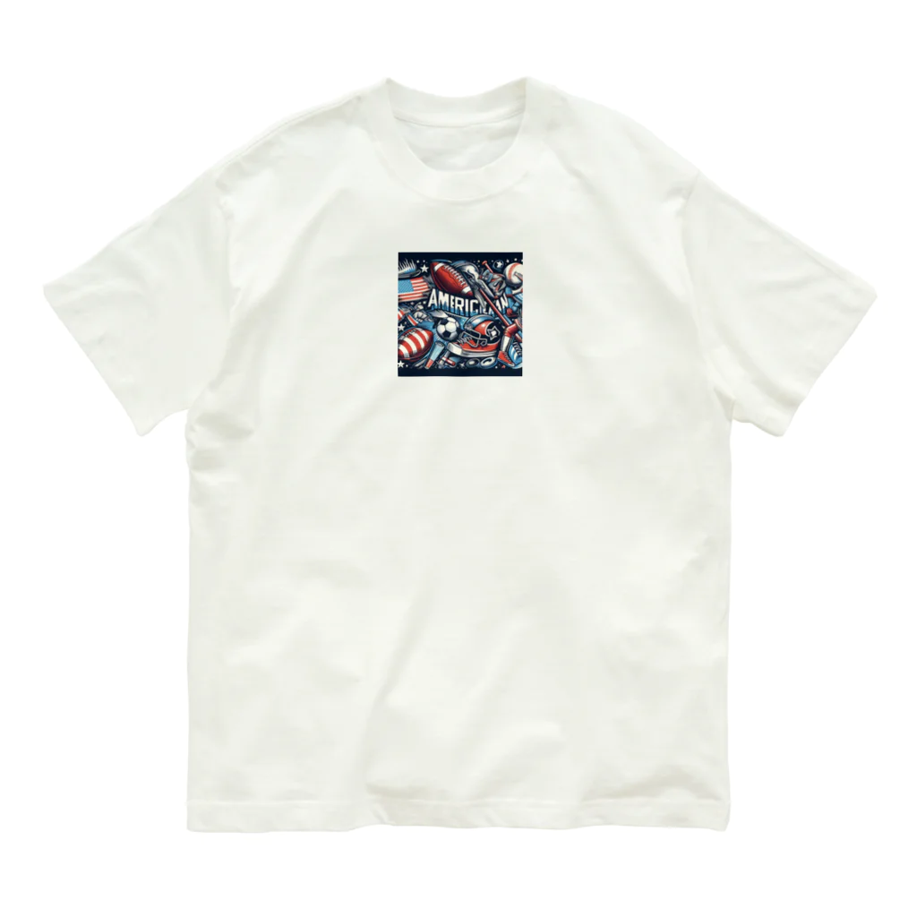 Satoshi27の "アメリカンスポーツの輝き" Organic Cotton T-Shirt