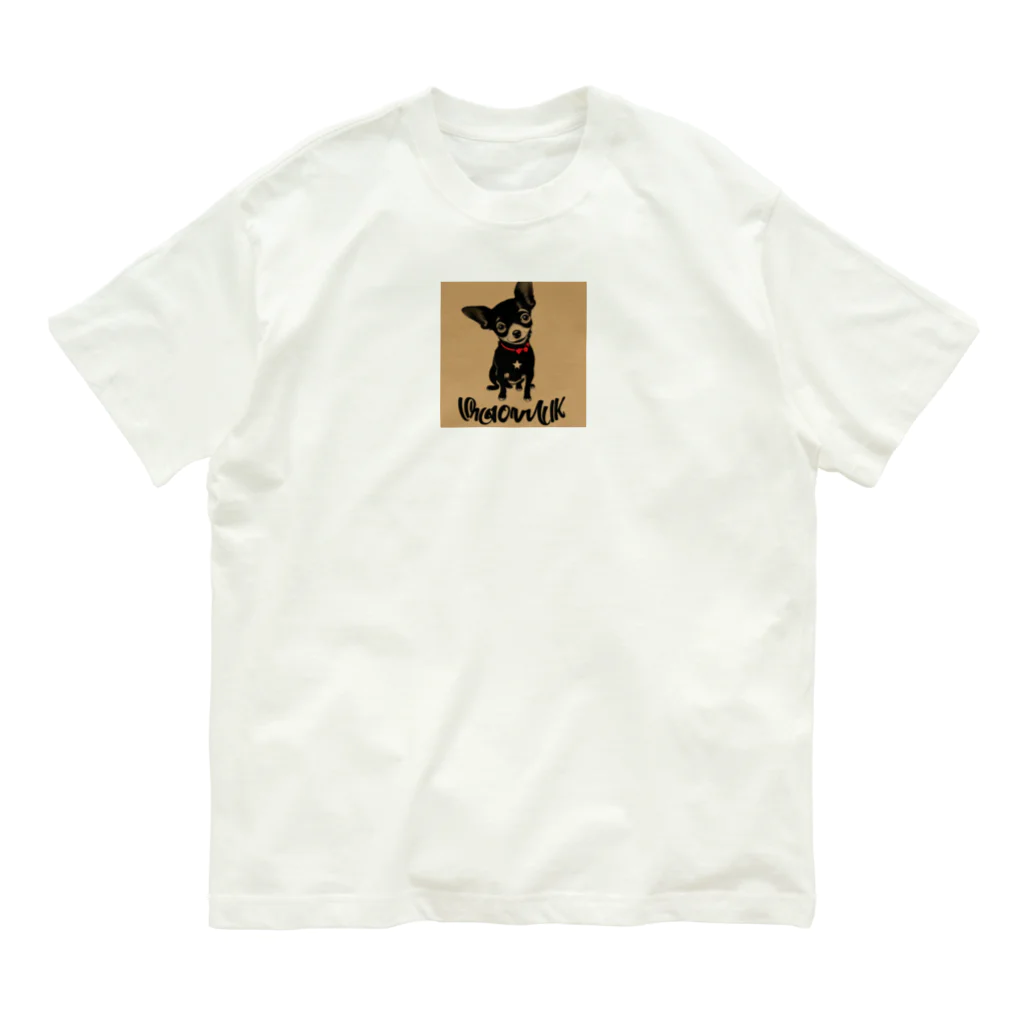 チワワ愛好家ショップのシンプルスタイルのチワワ Organic Cotton T-Shirt