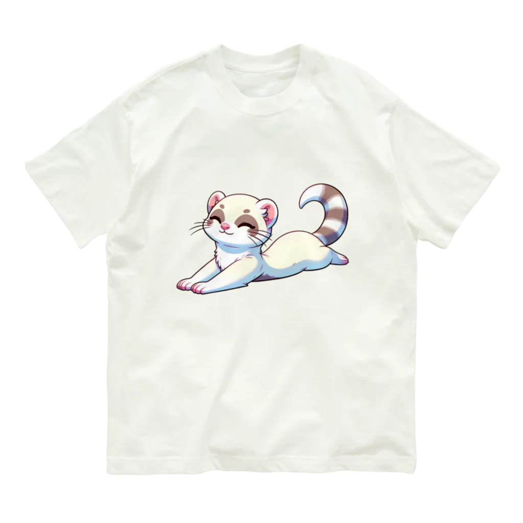 べっち©︎ののんびりフェレットちゃん🐾 Organic Cotton T-Shirt