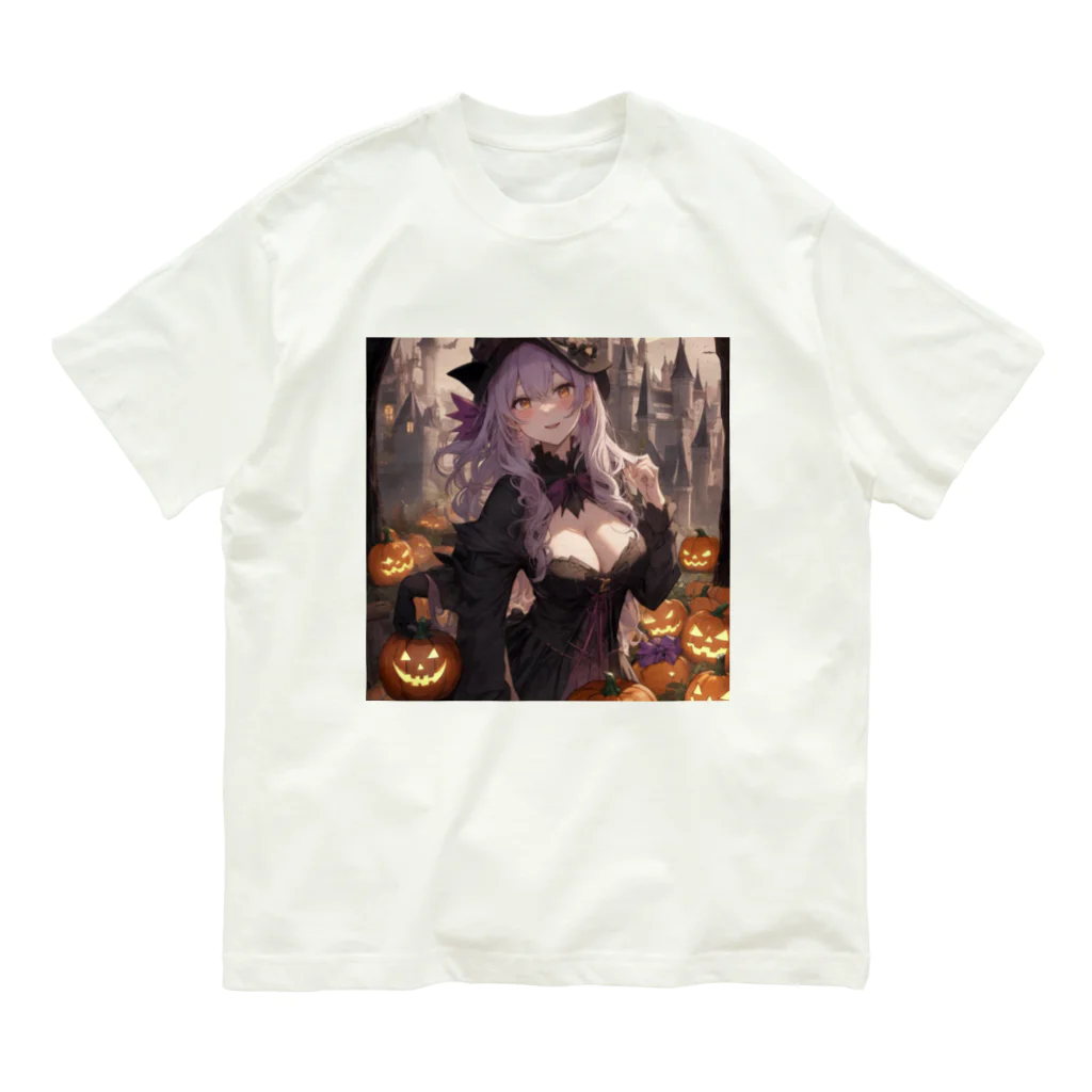 ５６アイテムズのハロウィン魔女 オーガニックコットンTシャツ