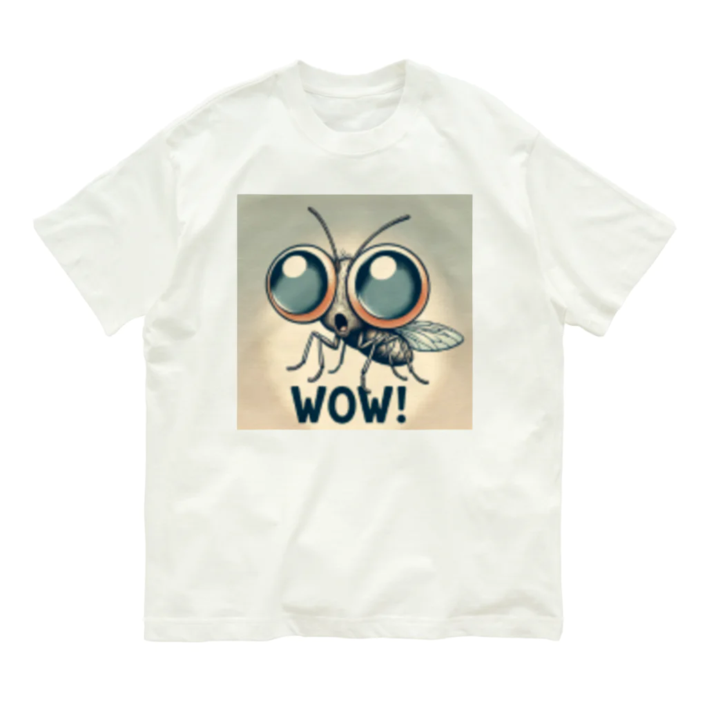 nomkyonのWoW！昆虫！No4 オーガニックコットンTシャツ